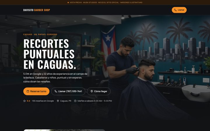 Vista previa de Davisito Barber Shop