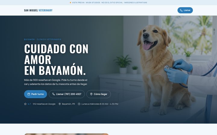 Vista previa de San Miguel Veterinary Services